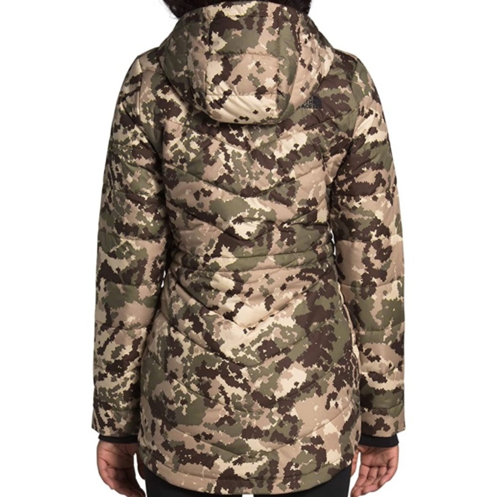 NWT North Face Tamburello Parka - Burnt Olive Green Digi Topo Print - Picture 5 of 15
